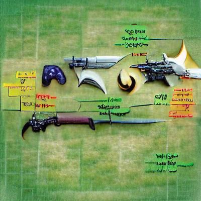 RPG Game Weapons Diagram