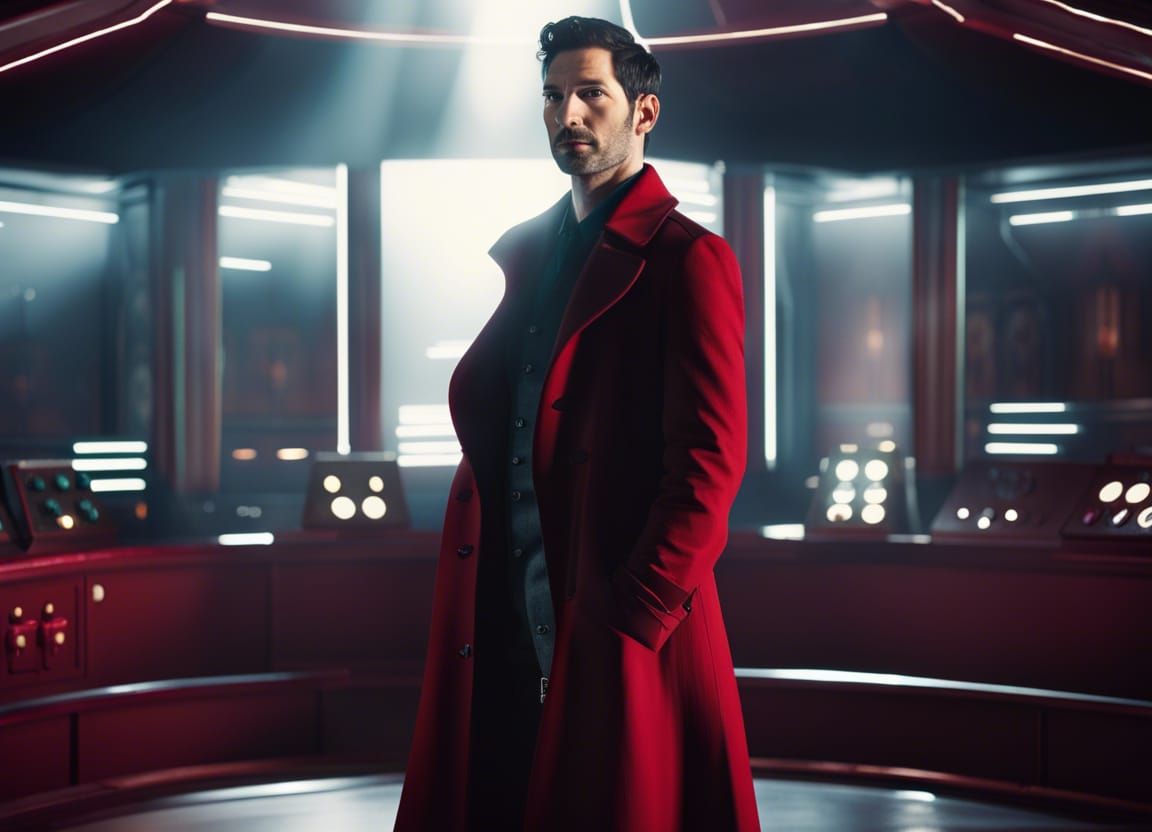 Cinematic Image of Man in Trench Coat