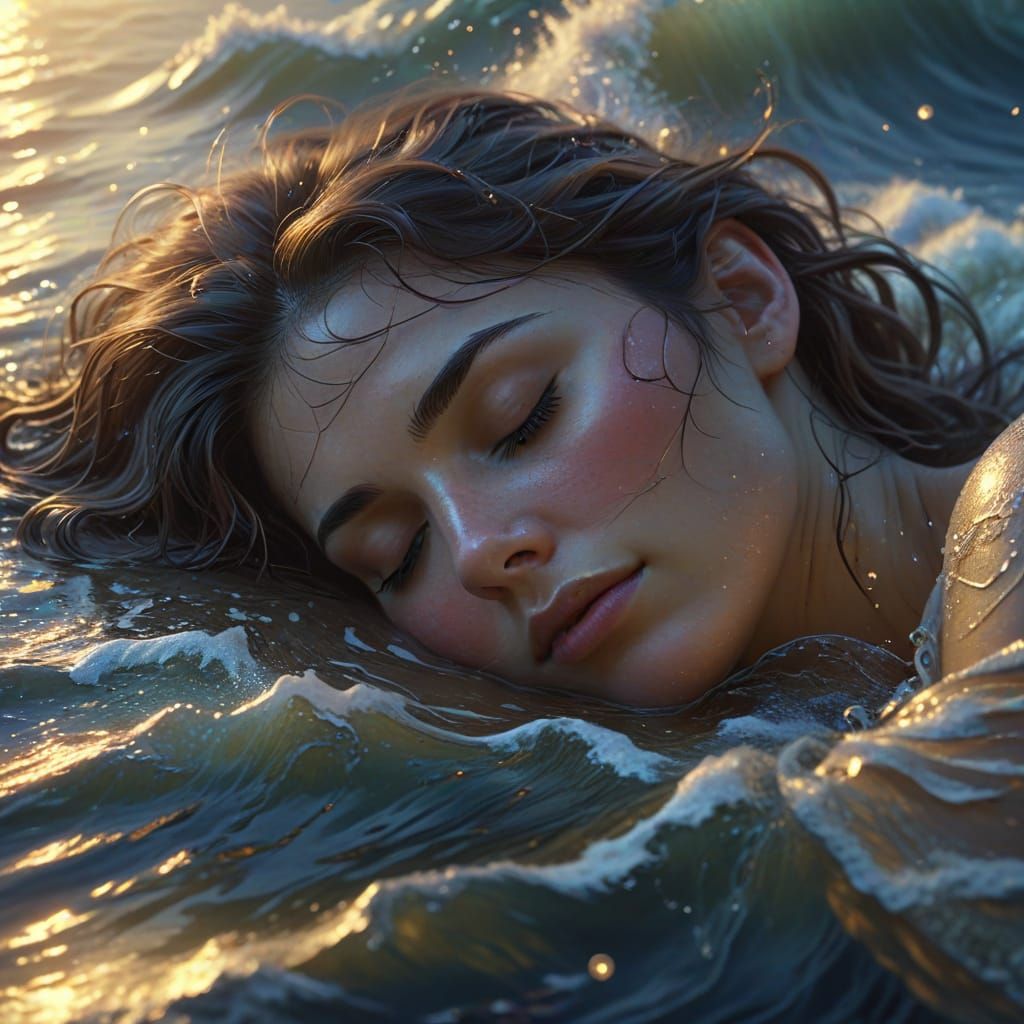 Ethereal Seaside Dream: A Mystical Painting