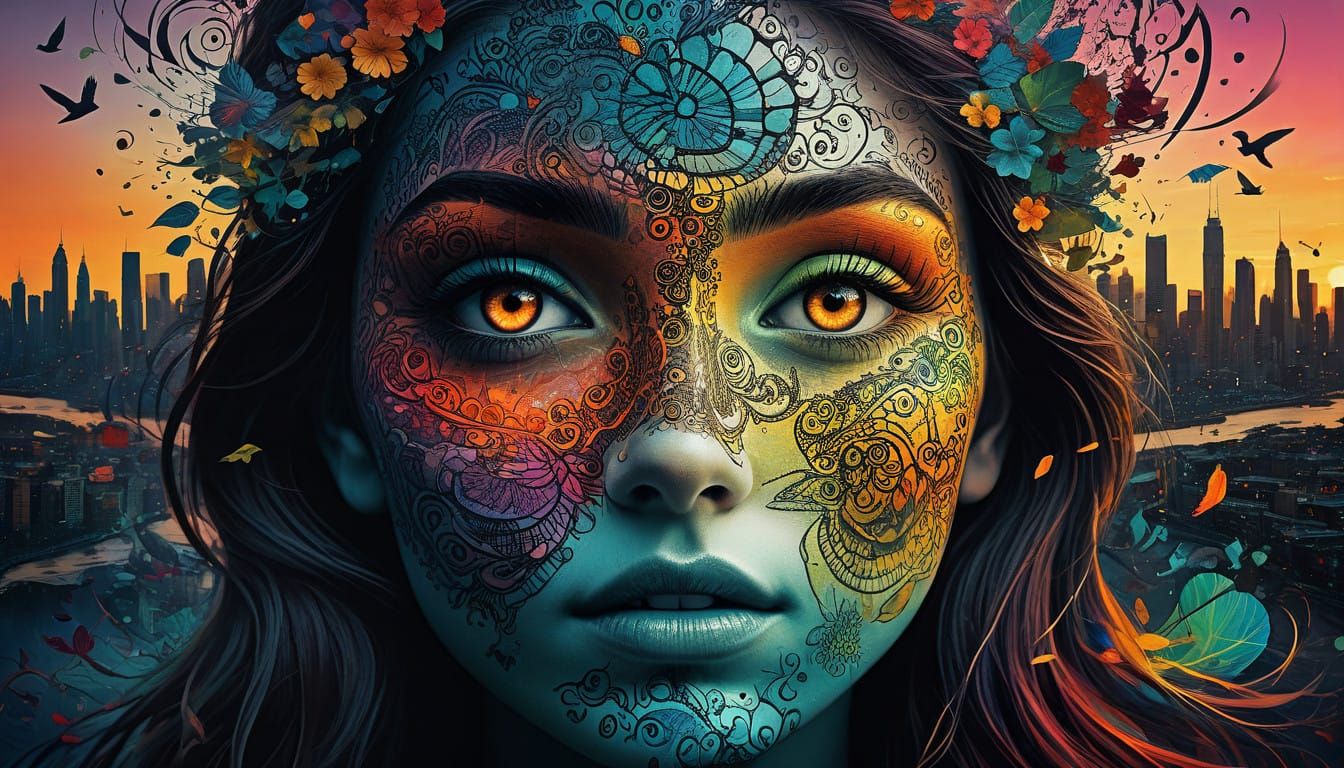 Empowering Collage of Self-Discovery and Personal Growth