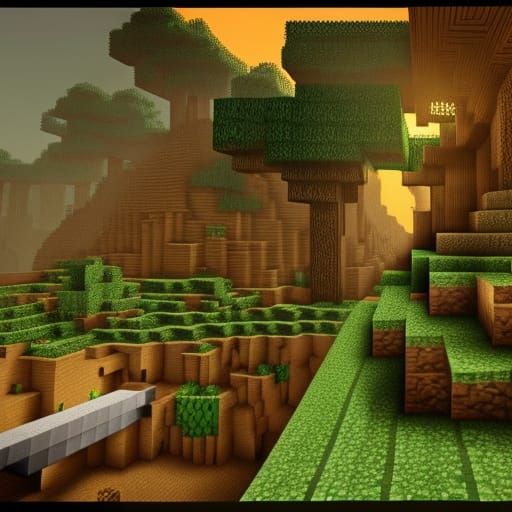 Epic Minecraft Wither: Cinematic Digital Matte Painting