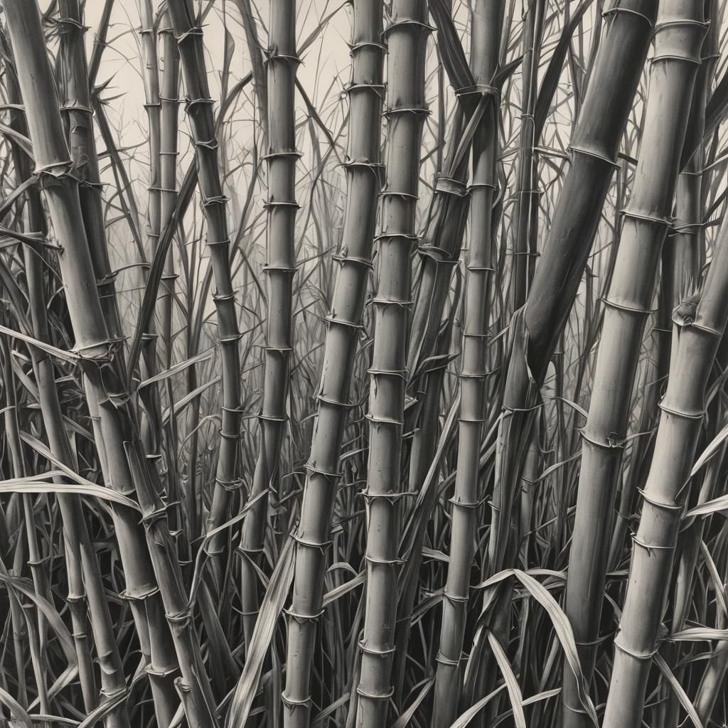 Hyperdetailed Charcoal Drawing: Eyes on Stalks