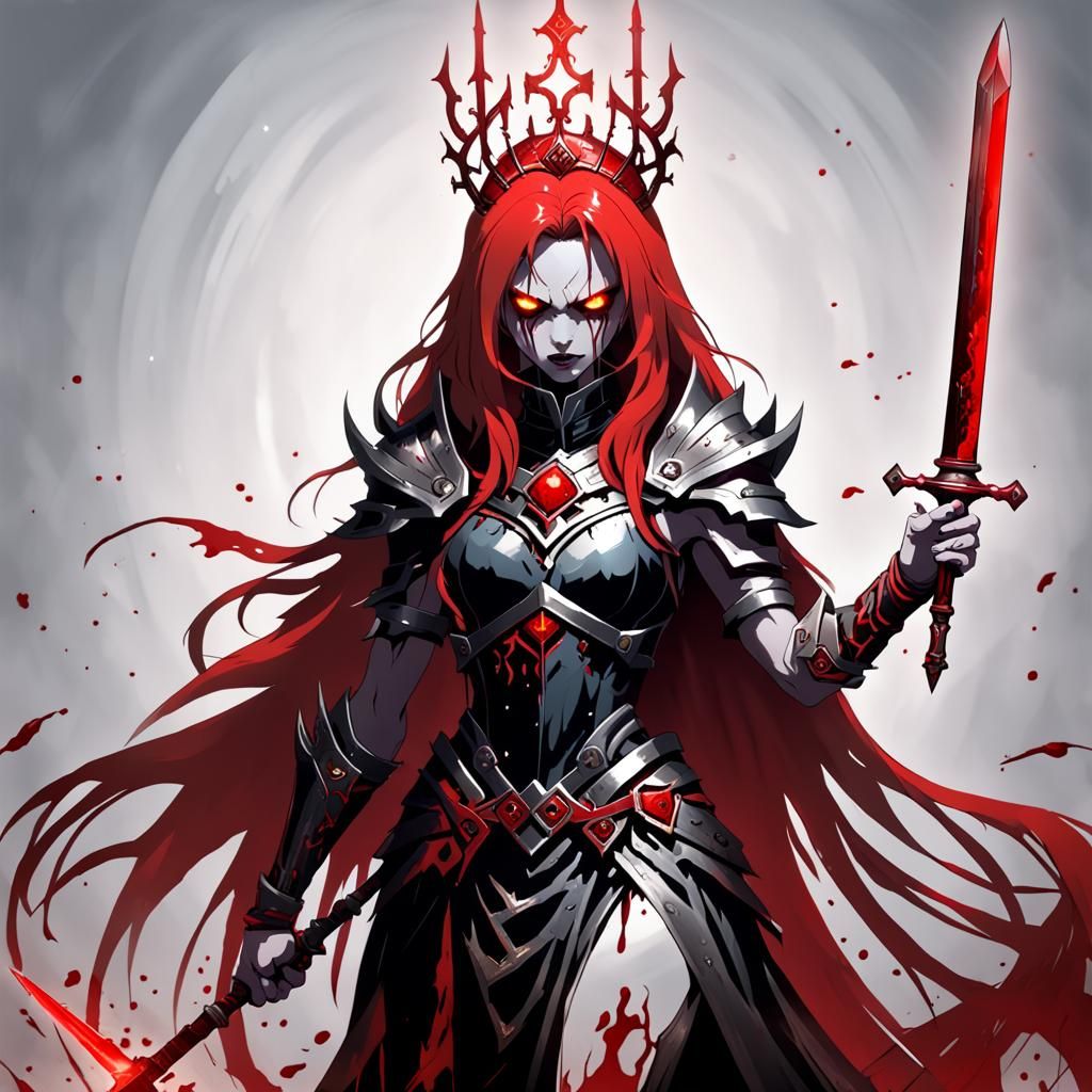 Wrathful Goddess with Sword and Mirror Gate