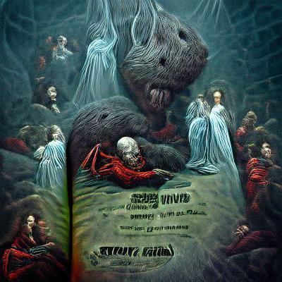 Sinister Seven Deadly Sins in Gothic Horror Style