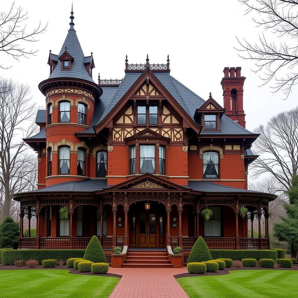 Grand Victorian Mansion on Landscaped Estate