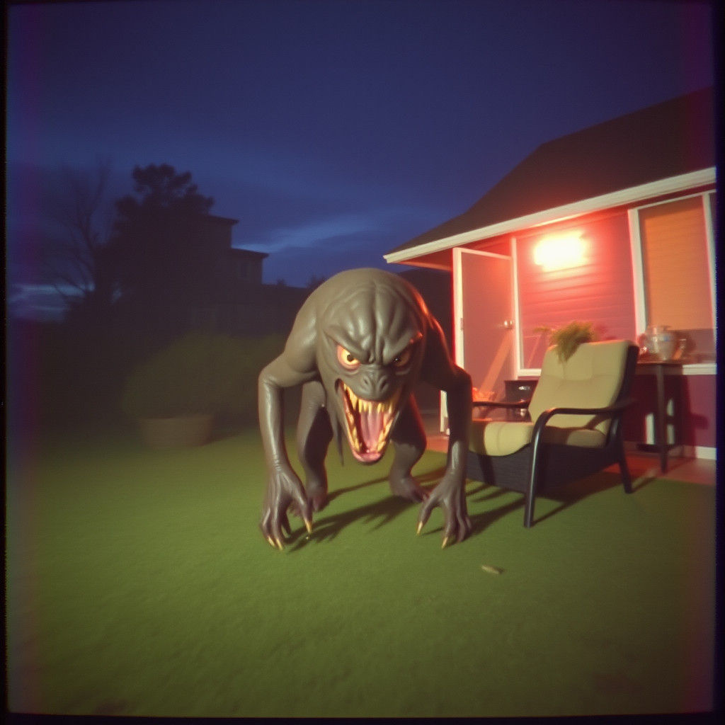 Interdimensional Creature in 80s Found Footage