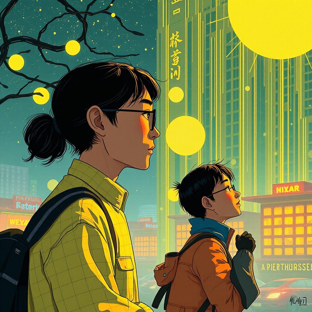 Influential Modern Art in Vibrant Digital Colors