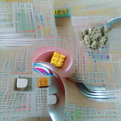 Colorful Breakfast Still Life in Digital Art