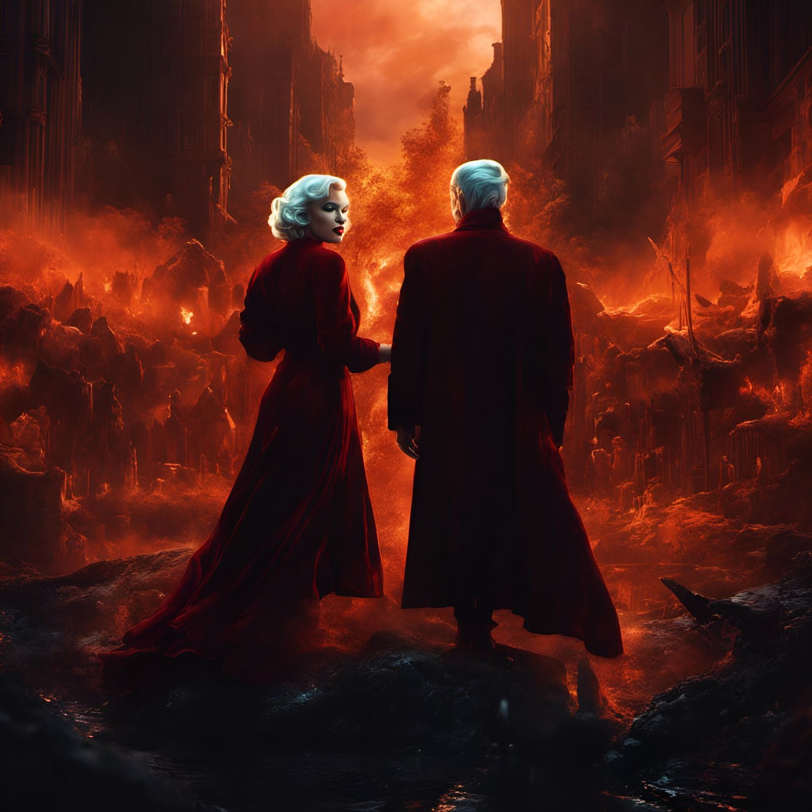 Marilyn Monroe: Detailed Matte Painting in 8K