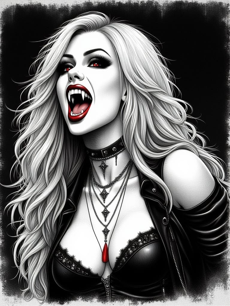 Gothic Punk Vampire Rockstar