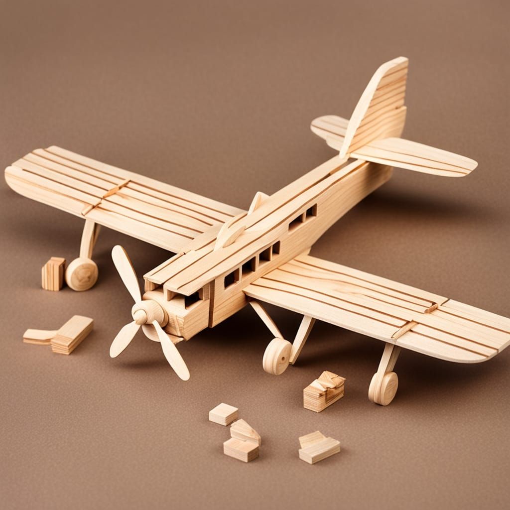 Balsa Wood Airplane Construction Set