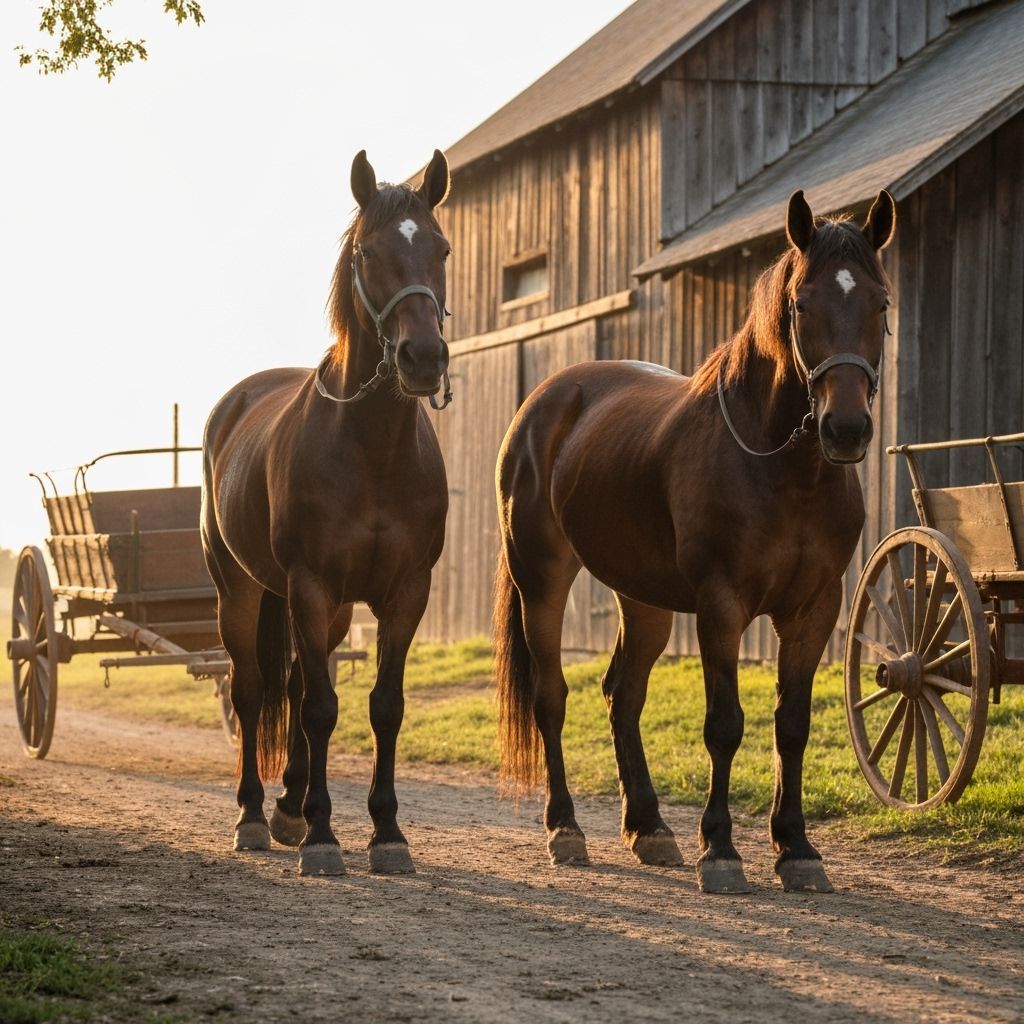 Pennsylvania Plow Horses in Amish Country