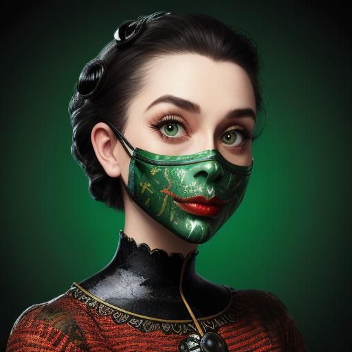 Woman . The mask
