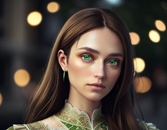 Stunning Portrait of a Woman in Digital Art