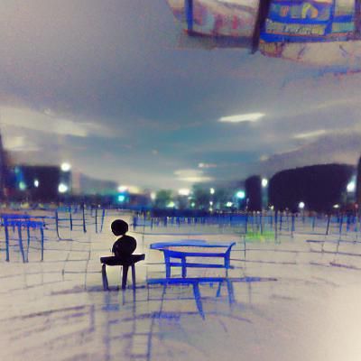 Solitary Figure in a Landscape