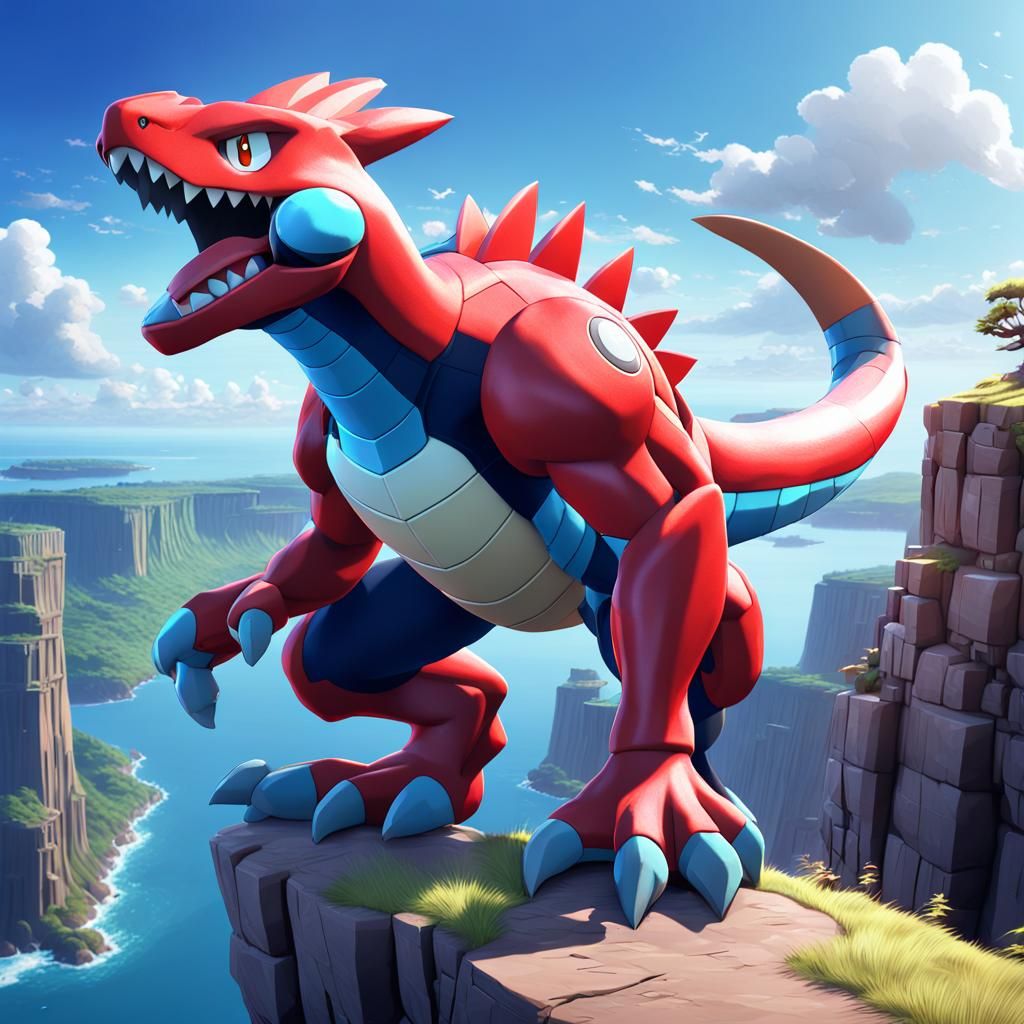 Koridon on Cliff: 3D Digital Art