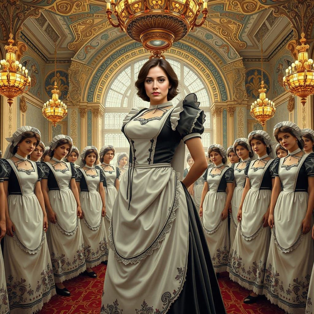 French Maid Harem: Classic Attire