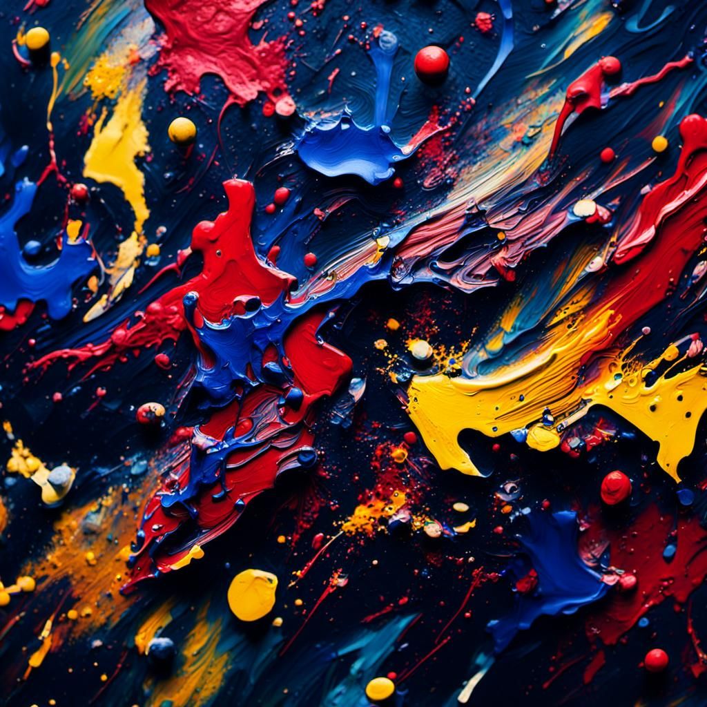 Abstract Expressionism: Vibrant Colors and Bold Strokes