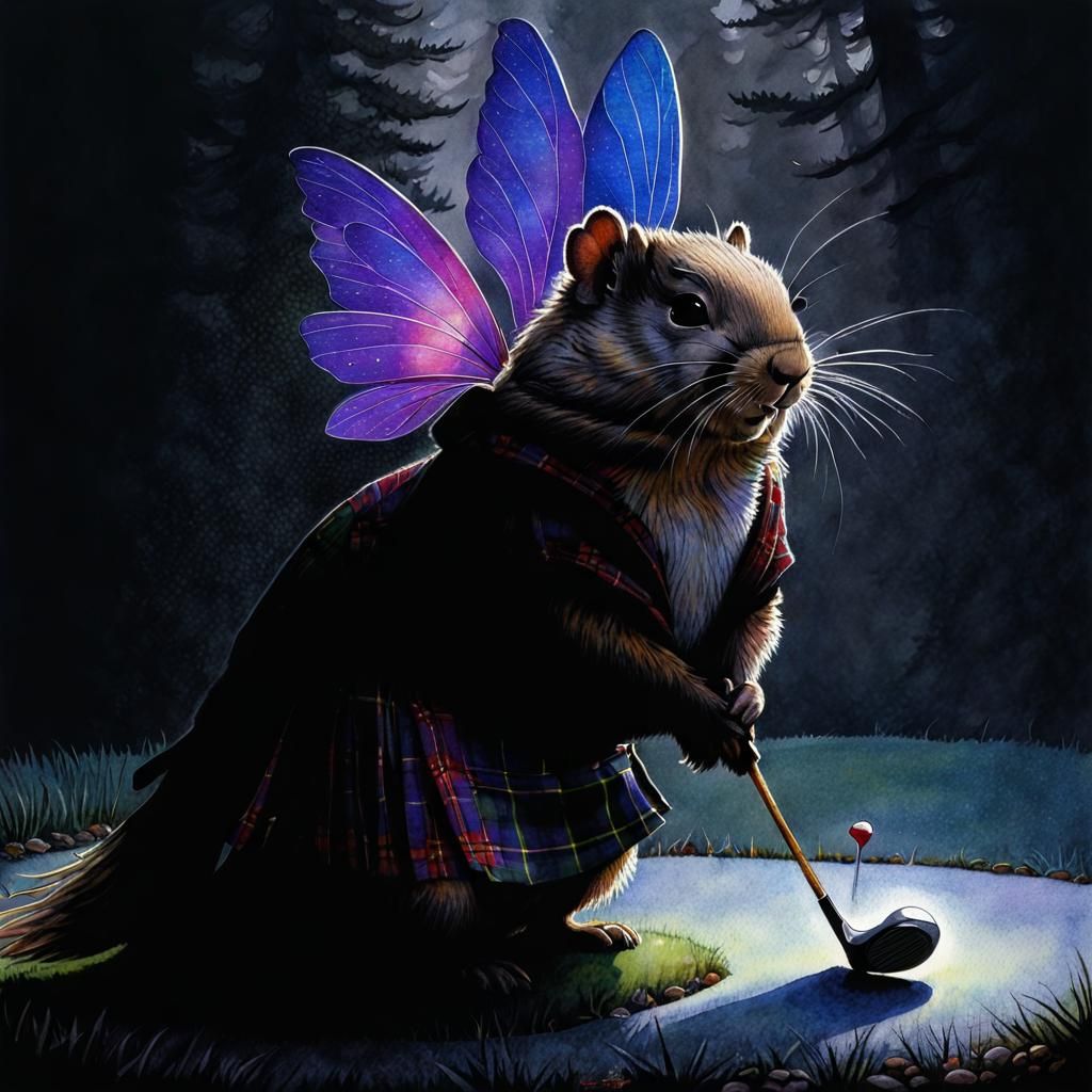 The mythical Fairy Gopher Golfer
