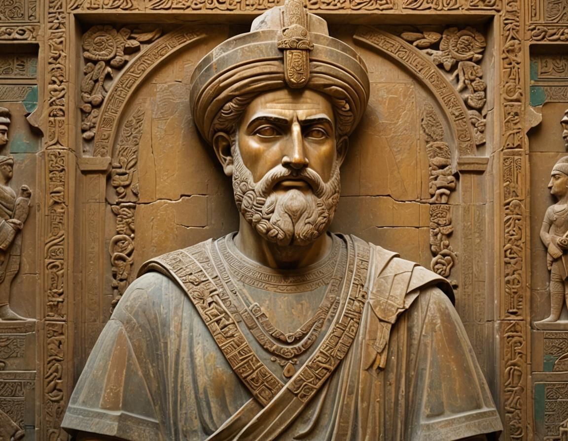 Darius the Great Monumental Relief Sculpture