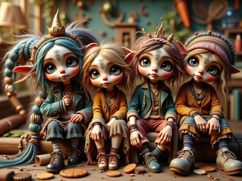 Whimsical Creatures Made of Vintage Parts