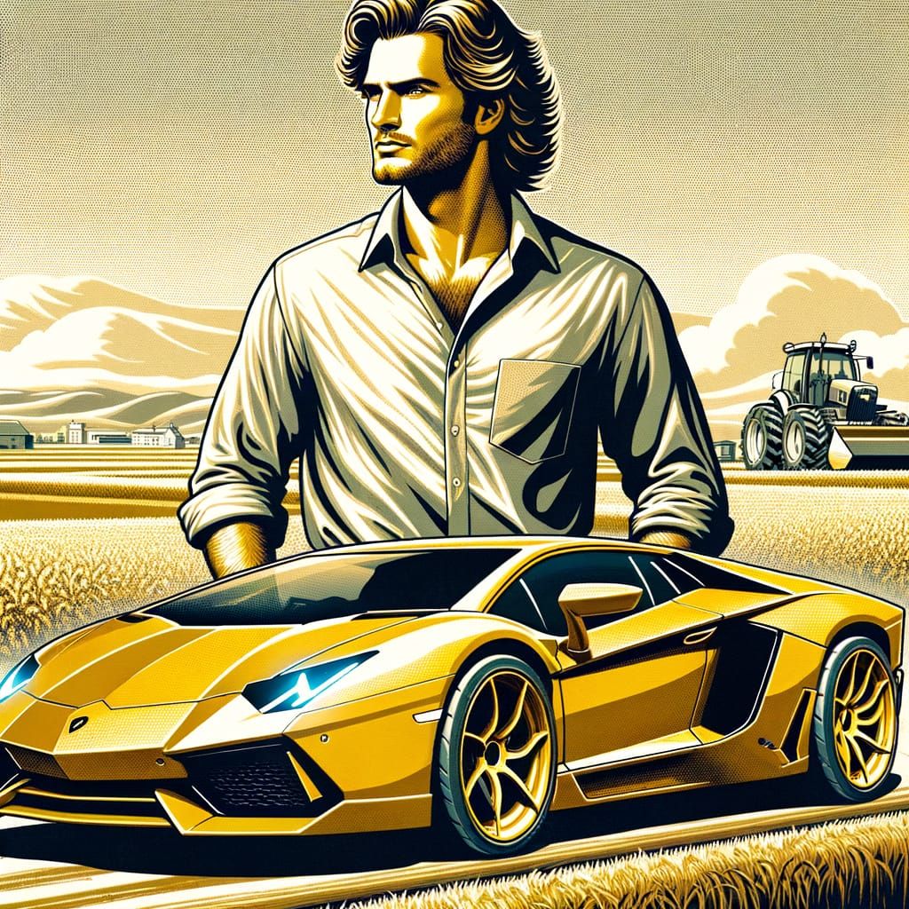 Famous Host Drives Supercar-Inspired Yellow Tractor