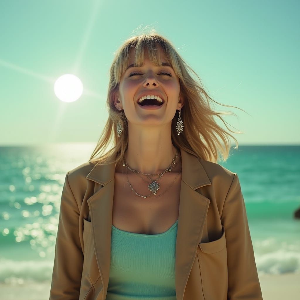 Ethereal Singer Embracing Y2K Elegance