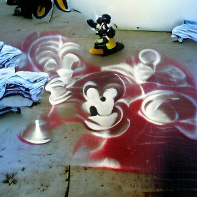 Mickey Mouse Graffiti Art
