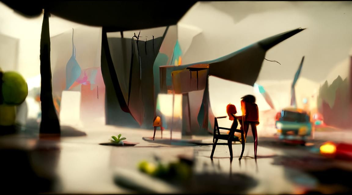 Futuristic Scene in Territory Studio Style