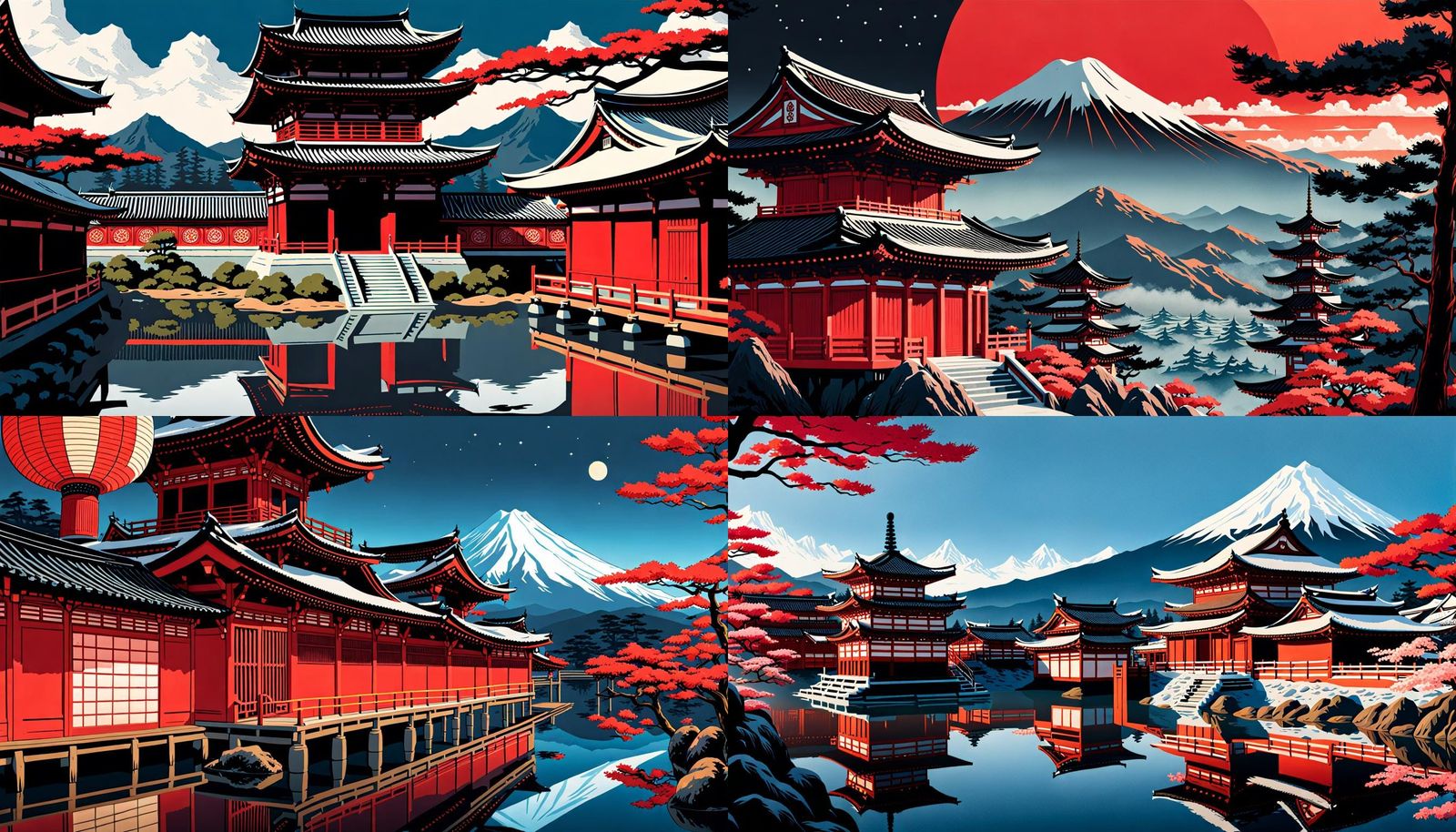 Bizarre Icon Collection in Ukiyo-e Style