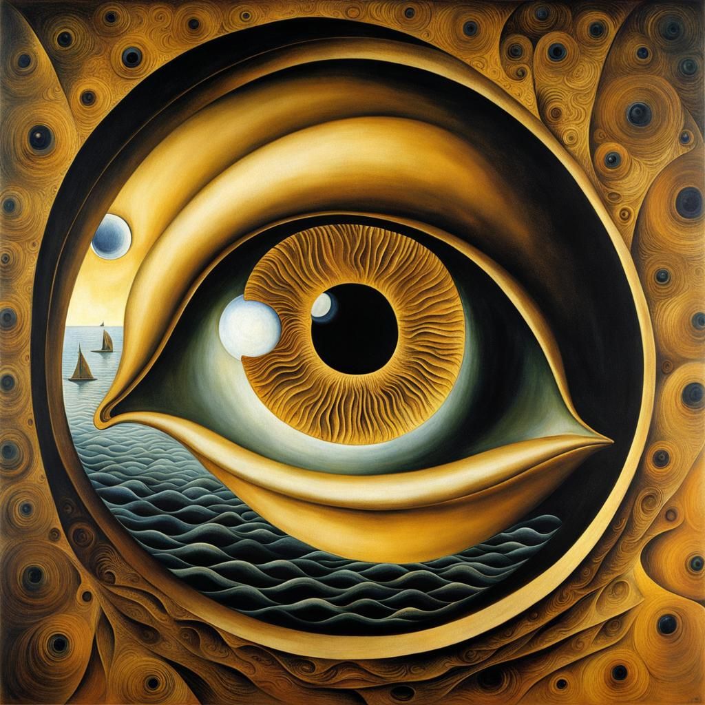 Surreal Tears: A Melting Masterpiece in Oil