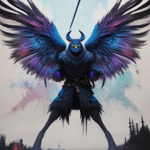 Abstract Eye Portrait in Vibrant Colors