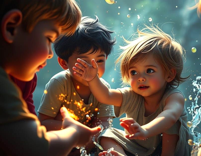 Whimsical Spirit at Play in a Fantastical Realm