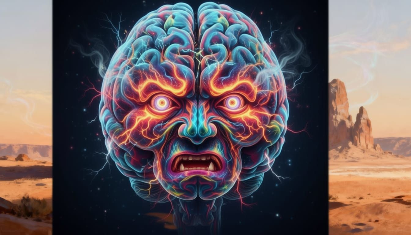 Brain Emotions and Headache Display