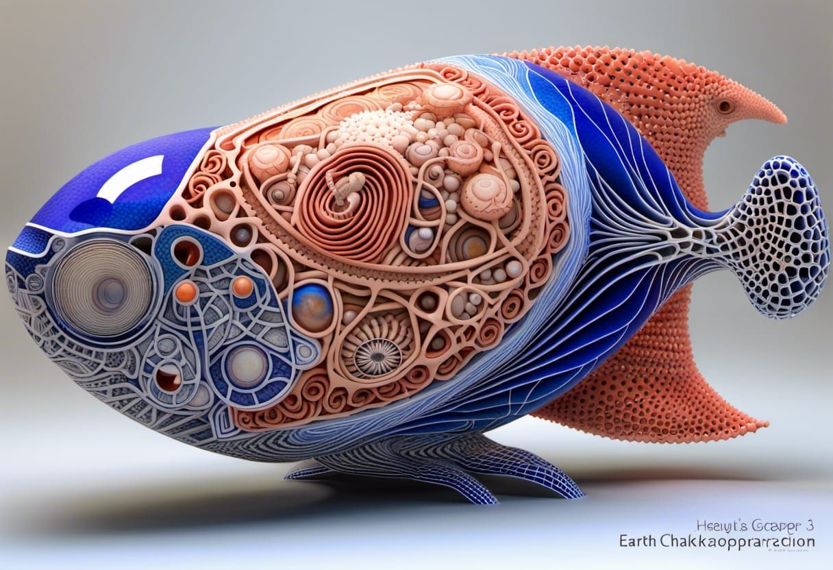 Abstract Fractal with Skeletal Inclusions