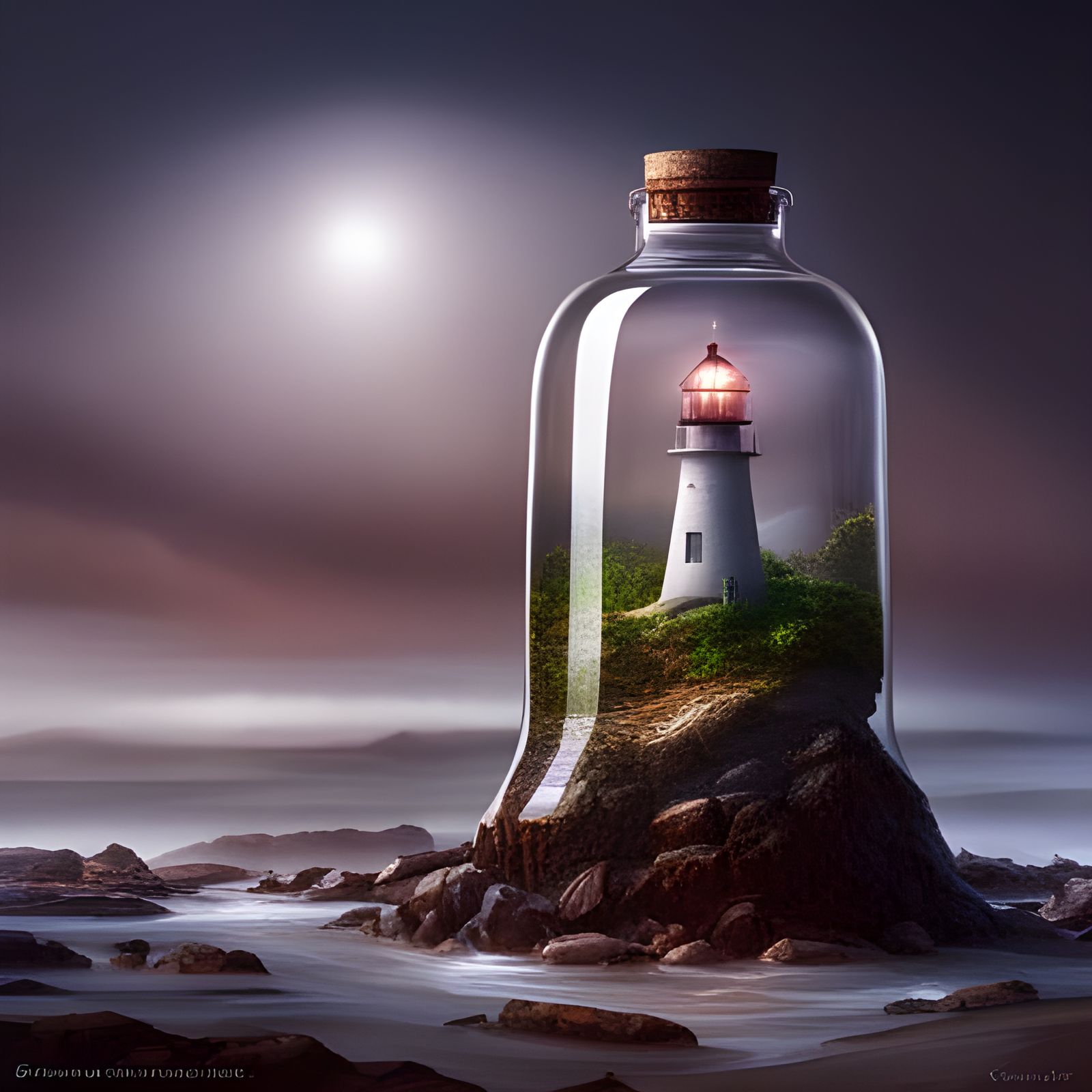 Lighthouse In A Bottle