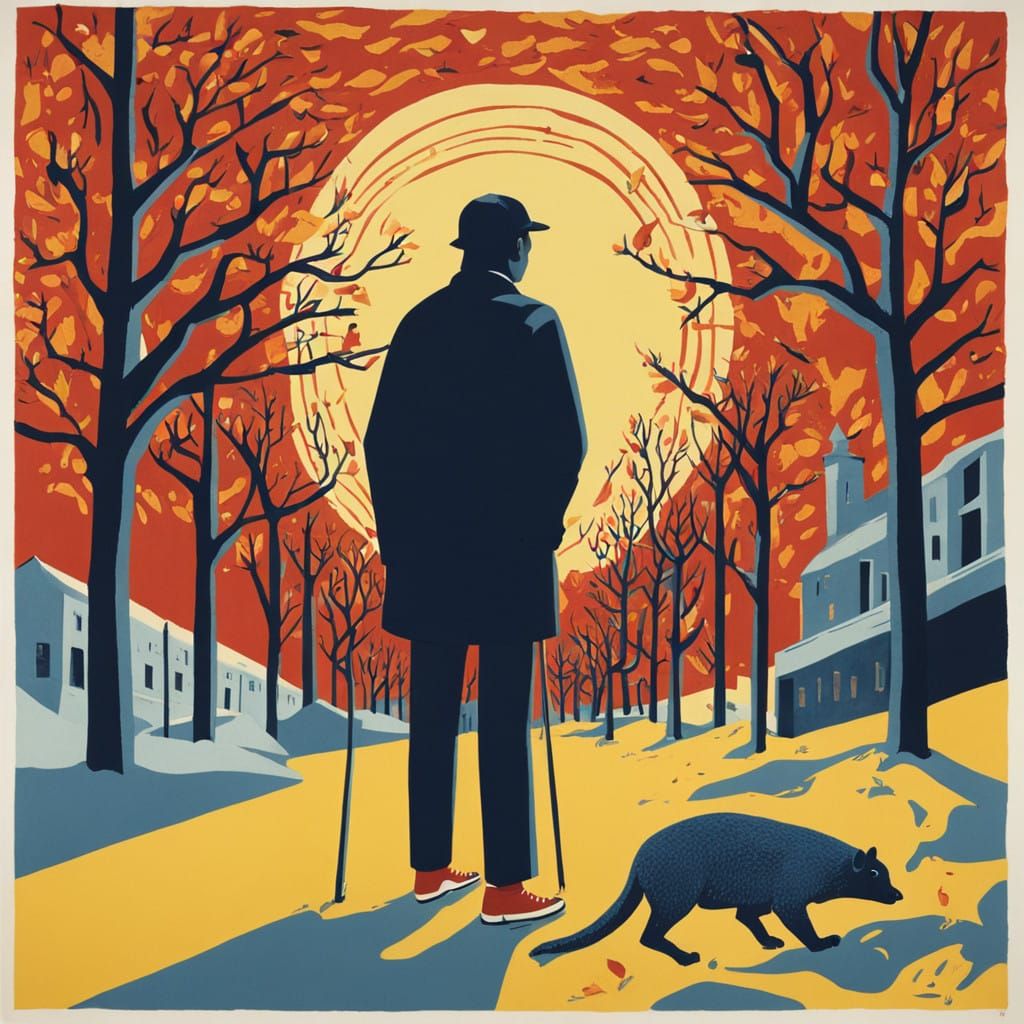 Distressed Expression in Vibrant Colors