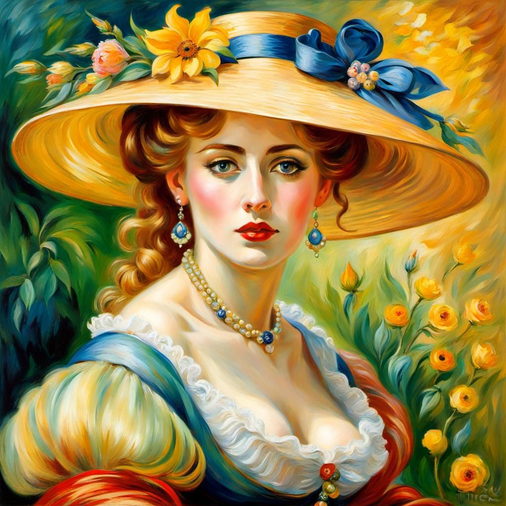 Portrait of an alluring timid woman