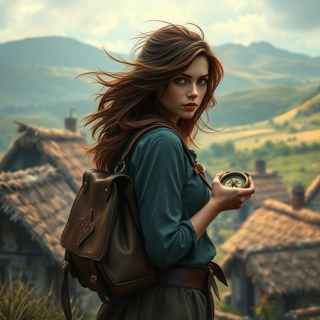 Fantastical Realism Portrait of Adventurer Aria