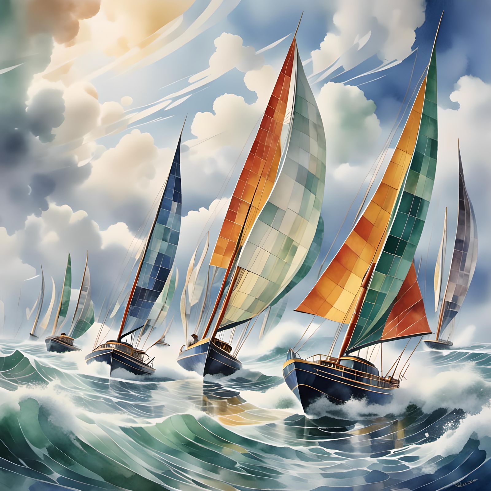 The Rainbow Spinnaker 5K Sprint in the Madagascar Bay of Sai...