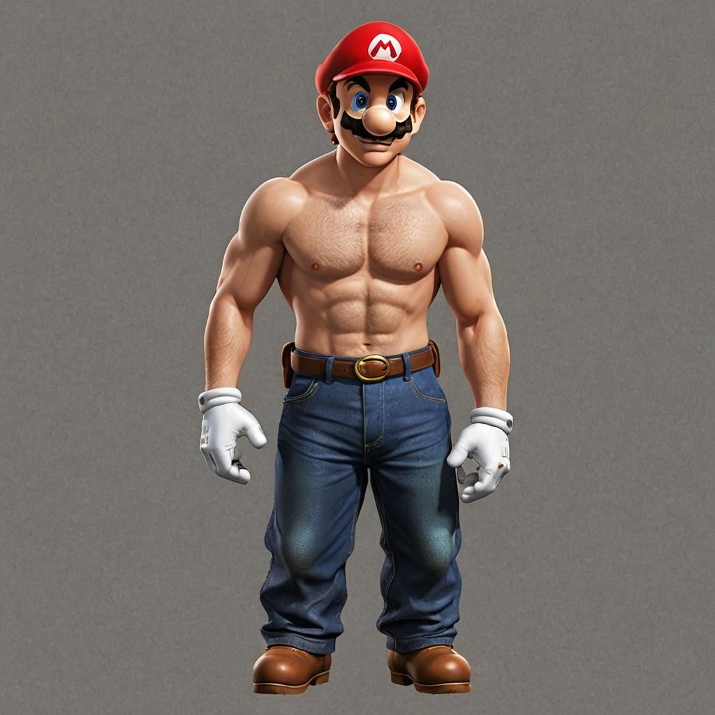 Mario Shirtless: An Unexpected Character Portrayal