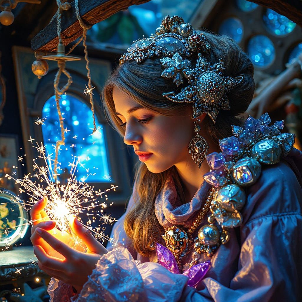 Crystal Starlight Harvester in Luminous Workshop