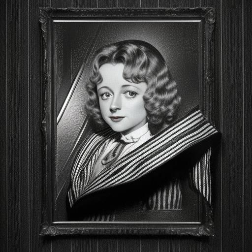 Janet Gaynor Portrait with Dynamic Lighting