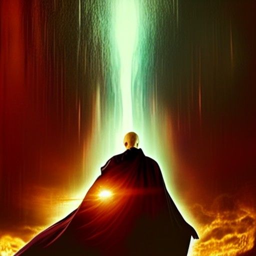 Dramatic Digital Painting of Voldemort