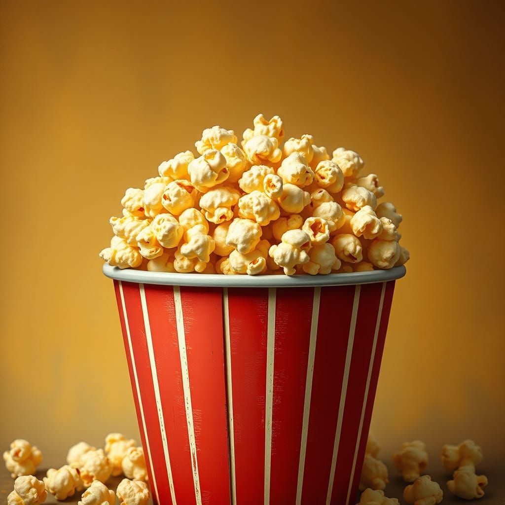 Vintage Cinema Popcorn Delight