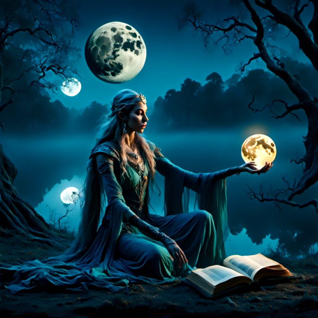 Ancient Elven moon sorceress