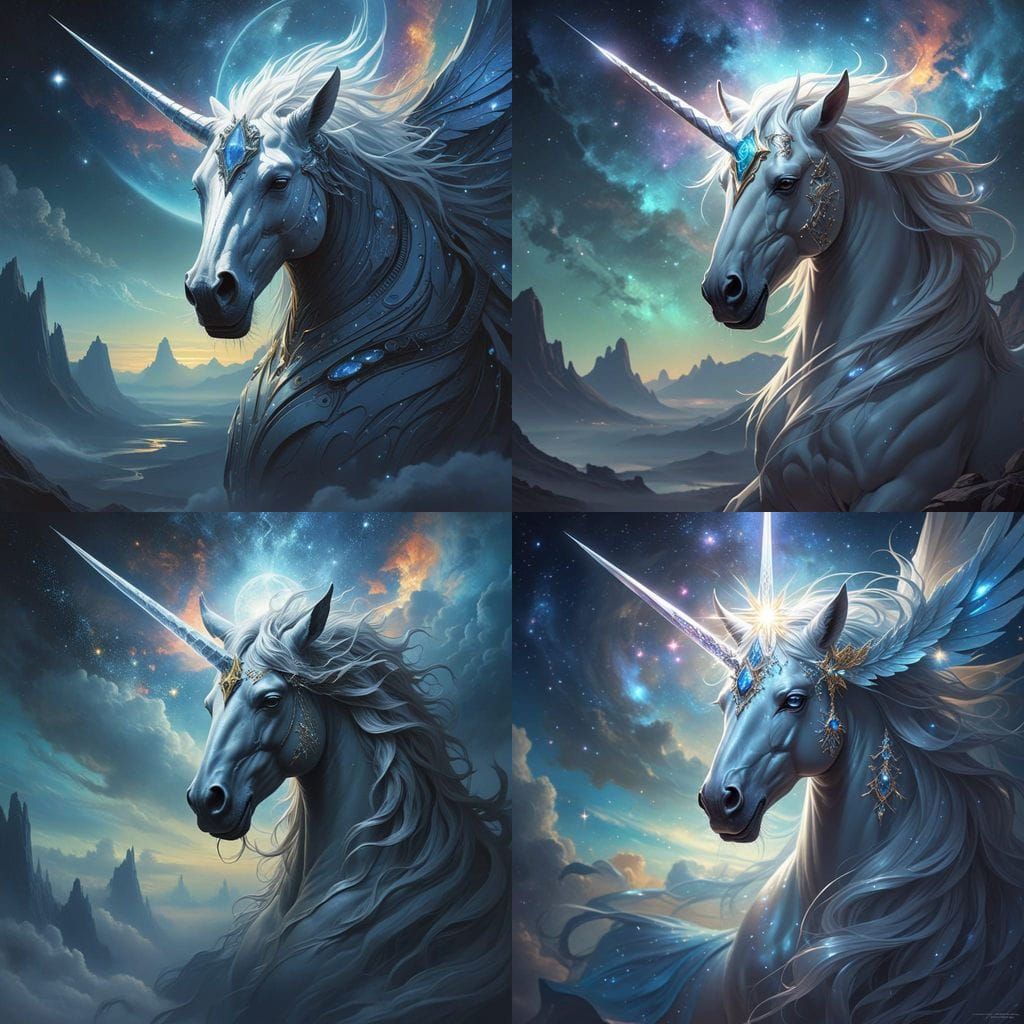 Celestial Warrior Lord Reigns Over the Stars in Cosmic Glory