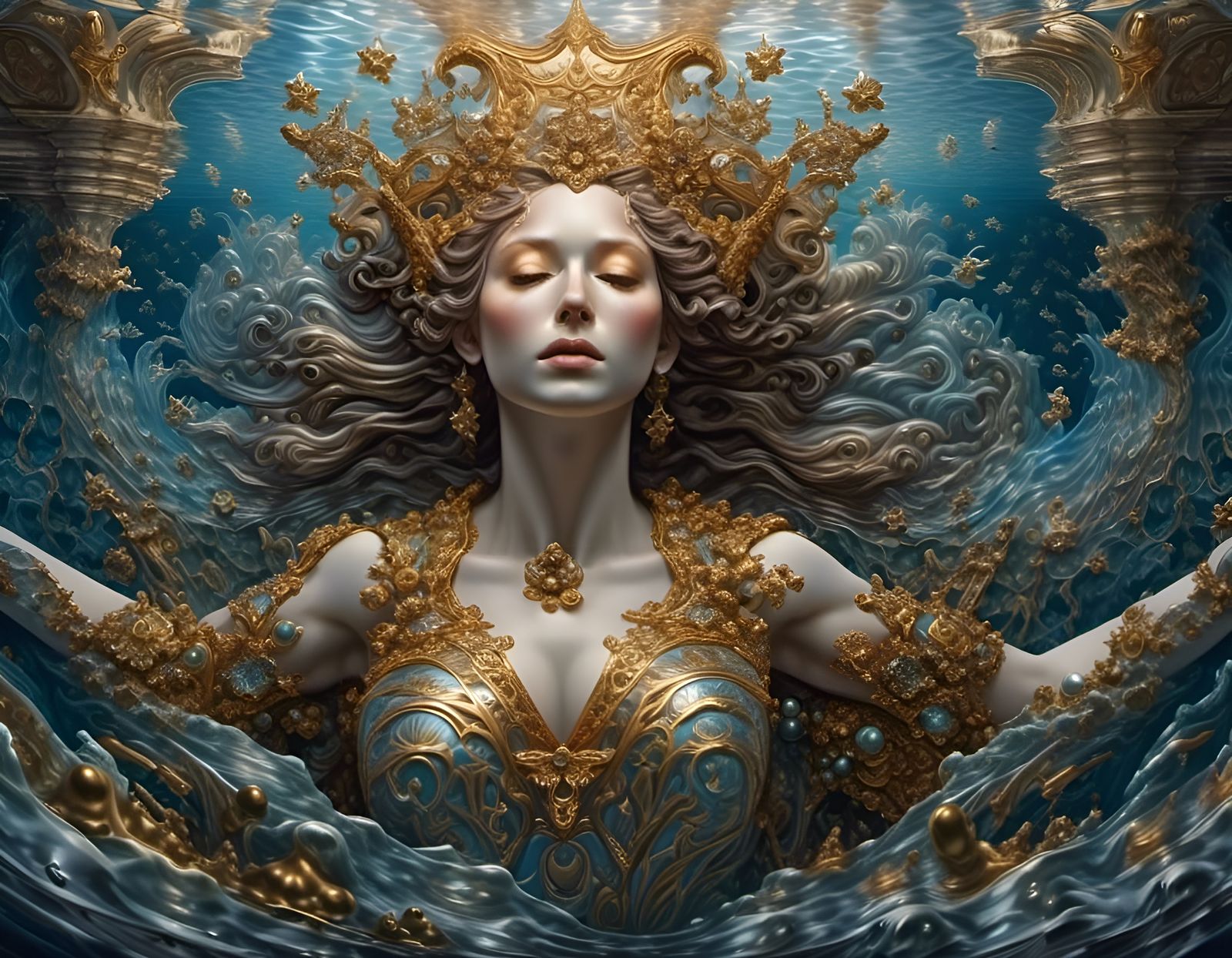 A Goddess emerging from the deep.