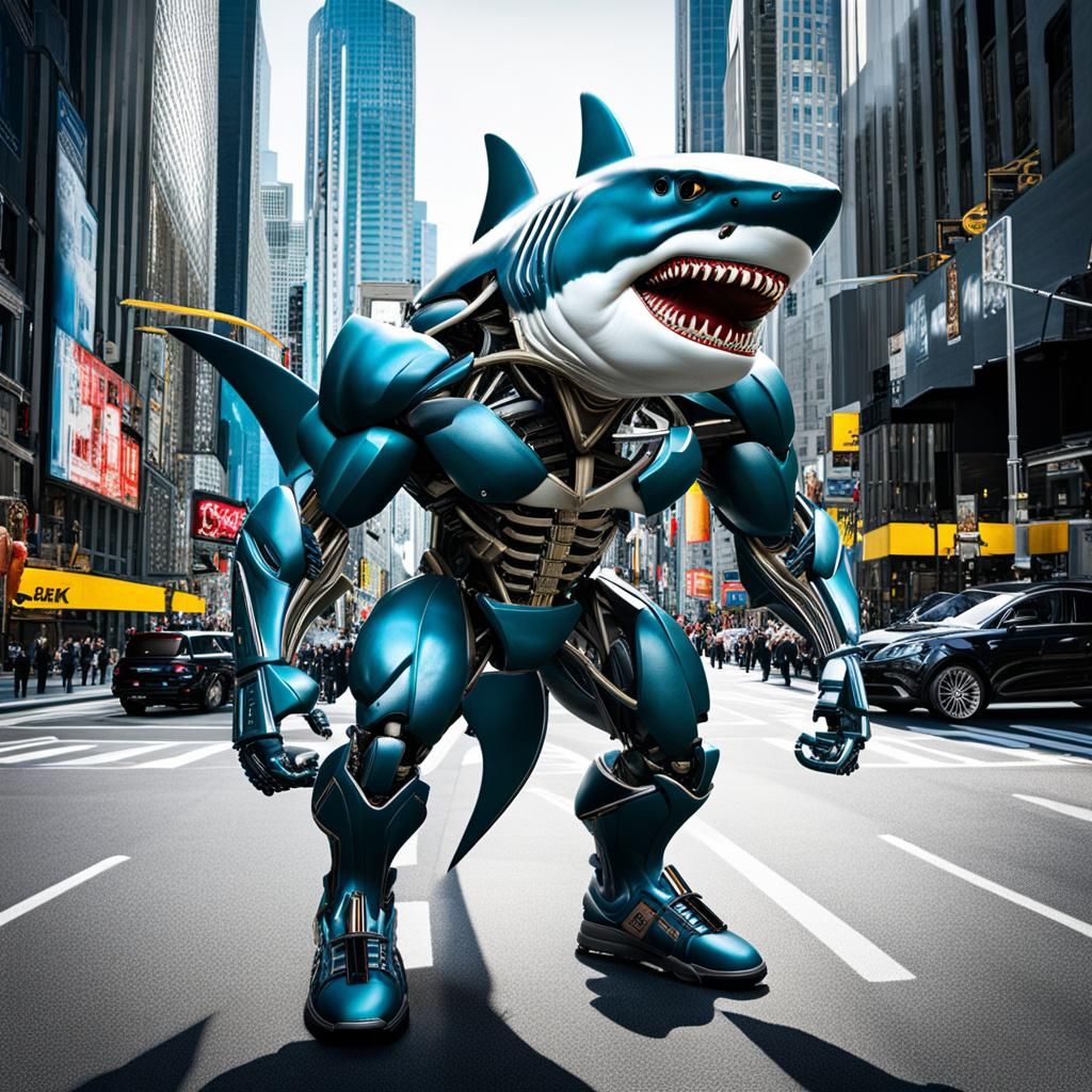 Superhero Iron Sharkman