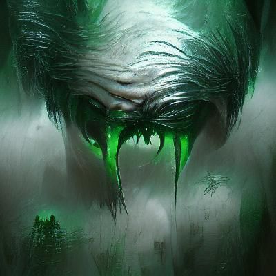 Sinister Green Fantasy Illustration